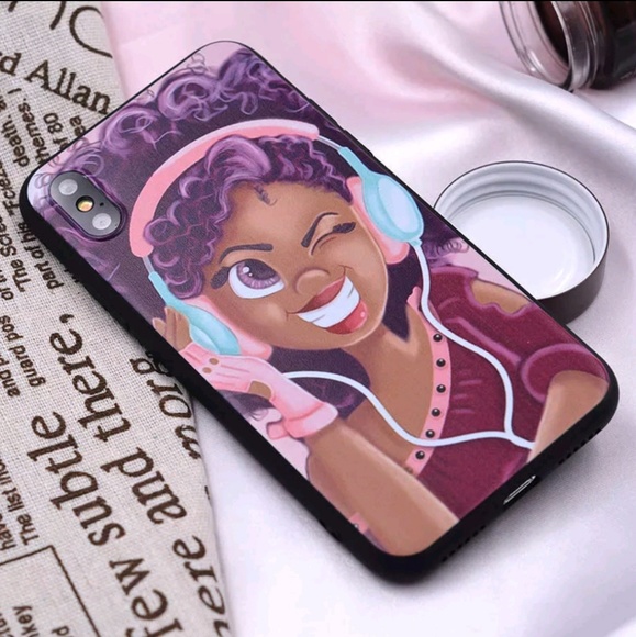 Lana Bean Jewels Accessories - Afro girl phone case